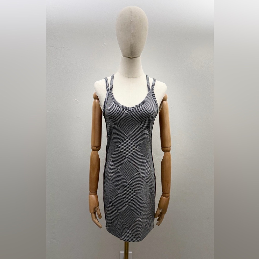 Wild Fable Plaid Bodycon Mini Dress – Size S – Stretch – Cross Back
